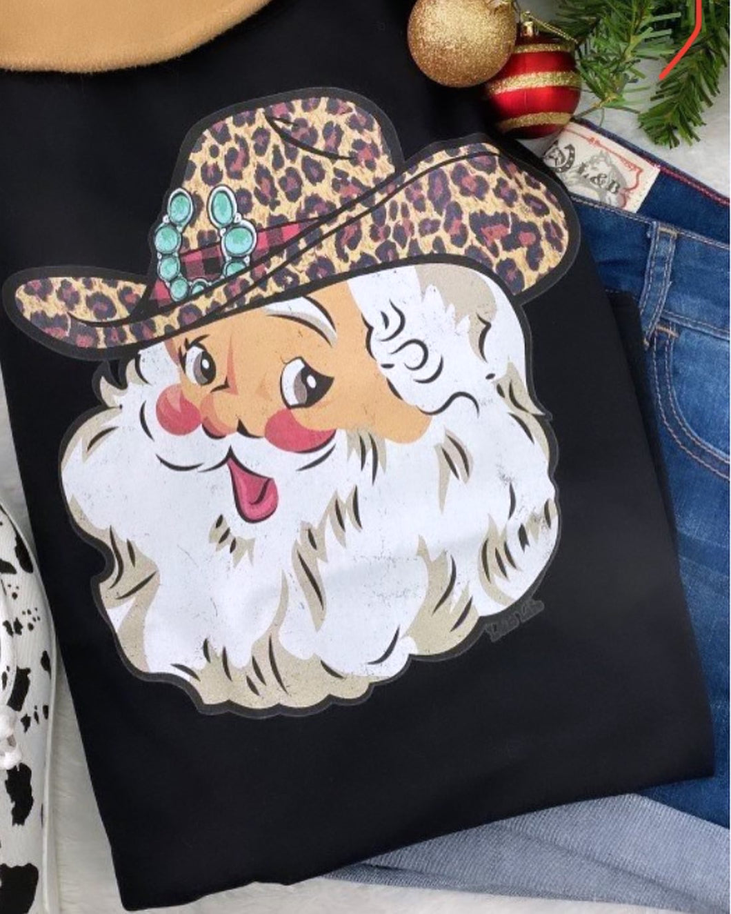 Bleached Cowboy Santa