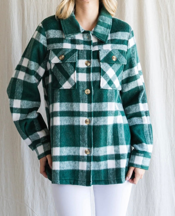 Hunter Green Shacket